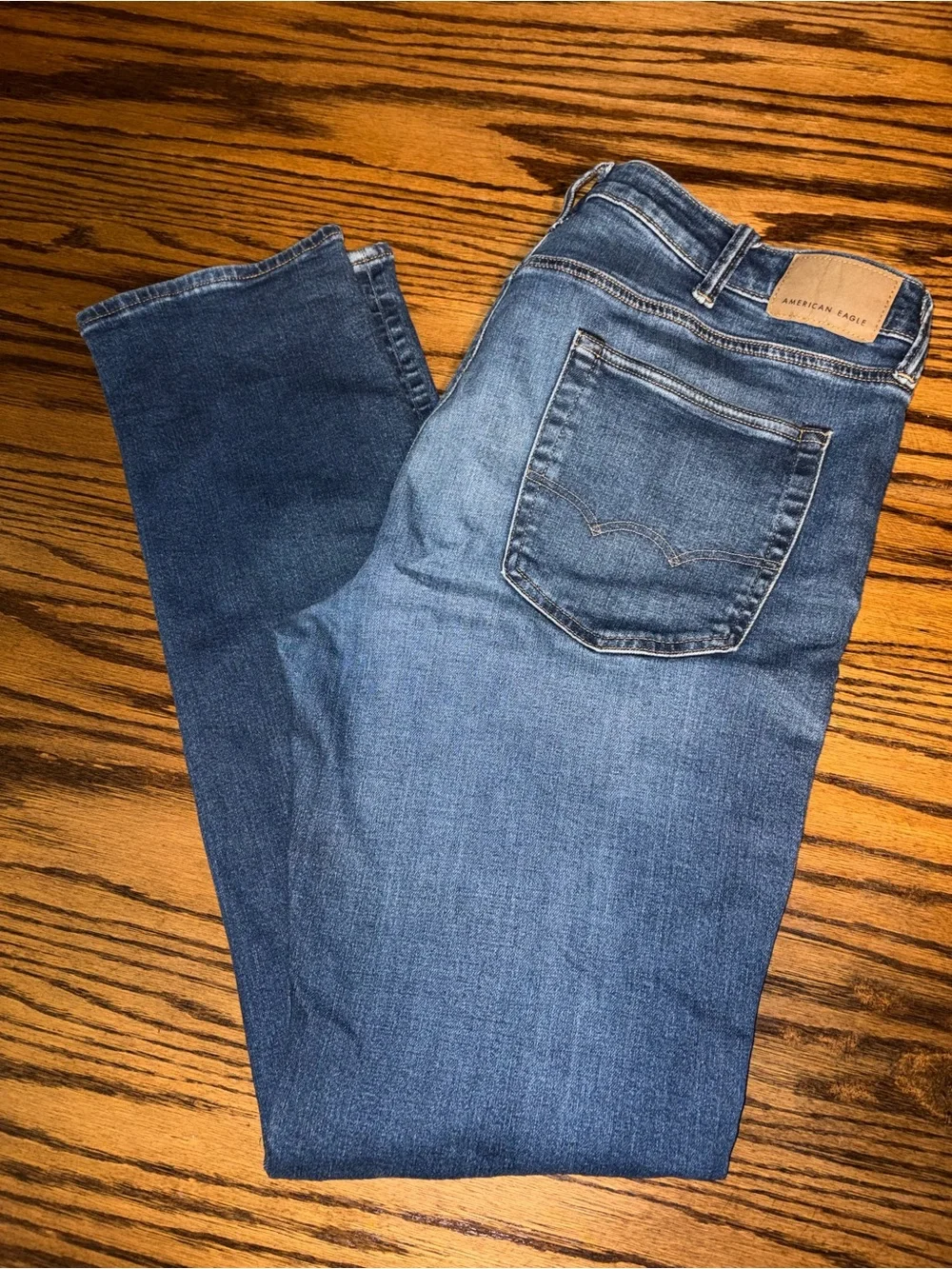 American Eagle 38x36 AIRFLEX+ “real good” medium blue jeans slim straight jeans